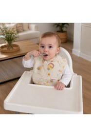 Resim mammam always by your side Sevimli Arılar Bebek Mama Önlüğü (6-24 Ay) 
