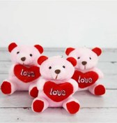 Resim Lambbos Büyük Boy Love Peluş Ayıcık Anahtarlık Pembe 