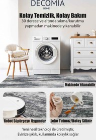Resim Decomia Home Dijital Kaymaz Yıkanabilir Arabalı Yol Haritası Oyun Halısı Çocuk Odası Halısı Oyun Matı 