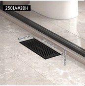 Resim Willowhaven Siyah 2501a 20h Ticari Konut Duş Tahliyesi Paslanmaz Otomatik Açılır Koku Önleyici 