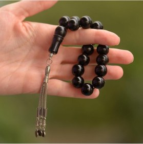 Resim Taş Sandığı Oltu Taşı Efe Tesbihi (13,5 Mm) 