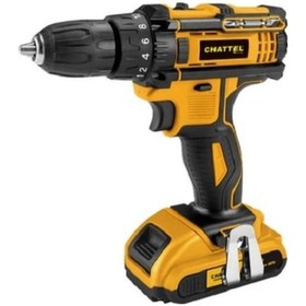 Resim Chattel CHT 4418 Profesyonel 21 V 2 Ah Çift Akü Çantalı Akülü Delme Vidalama 