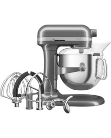 Resim Esmo Home Kitchenaid Artisan Kaldırılabilir Kaseli Stand Mikser, Medallion Silver, 6,6 L 