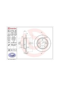 Resim Hyundai Elantra 6 Arka Fren Diski 2016-2020 Brembo 08c17221 2adettir 