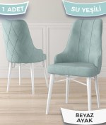Resim Canisa Concept Neta Serisi, 1.sınıf Babyface Kumaş Su Yeşili Sandalye, Beyaz Gürgen Ayak 