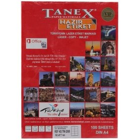 Resim Tanex Tw-2008 99 X 67 Mm Etiket 