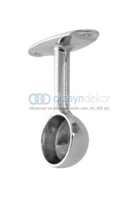 Resim Krom Yuvarlak Ayaklı Askı Flanşı Kapalı - 2 Adet 