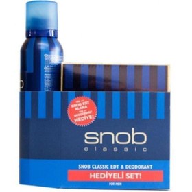 Resim Snob Orıjınal Snop Classic Edt Erkek Parfümü 100 Ml +snop Deodorant 150 Ml 