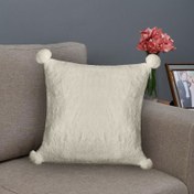 Resim Nuvomon Wellsoft Kırlent - Ekru - 43x43 cm 