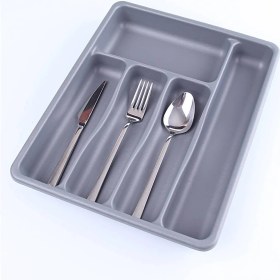 Resim Go İthalat GRİ - 5 BÖLMELİ ÇEKMECE İÇİ KAŞIKLIK 36x29x5cm 