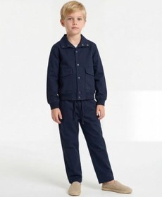Resim Zekids Erkek Çocuk Tasarım Pantolon-17166 Lacivert 