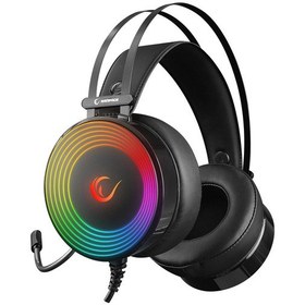 Resim Rampage RM-K97 Helix 7.1 Surround RGB Kulak Üstü Oyuncu Kulaklığı 