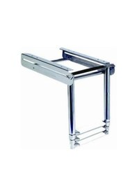 Resim Platform Altı Teleskopik Paslanmaz Merdiven 3 Basamak 85 Cm 