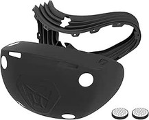 Resim GEEKRIA Silicone Cover Protective Compatible with PS VR2, Playstation VR 2 Helmet Full Wrap Silicone Protective Sleeve Glasses Protective Cover Gaming Accessories (Black) 