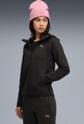 Resim EVOSTRIPE Full-Zip Hoodie Siyah Kadın Fermuarlı Sweatshirt Puma