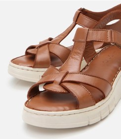 Resim Hotiç Kadın Deri Taba Ayarlanabilir Comfort Sandalet 01sah306850a370 Taba-tan Taba 