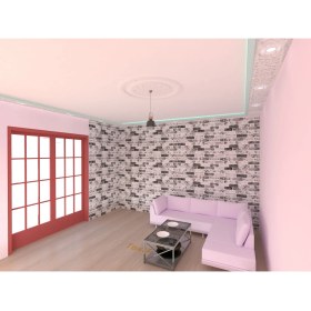 Resim Motifpiyer Lamba Tavan Göbeği-Yuvarlak-136-86cm-Dış Çitalı 