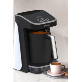 Resim Goldmaster Kıvam Beyaz Silver Geniş Hazneli Akıllı Yerleştirme Patentli Türk Kahve Makinesi 