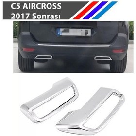 Resim Citroen C5 Aircross Egzoz Başlık Takımı Abs Krom 2017 Sonrası 1618041180 