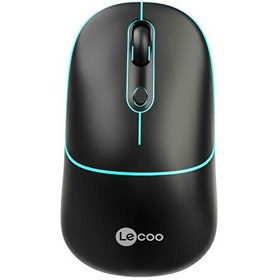Resim WS210 Dual Mod RGB Bluetooth Şarj Edilebilir Optik Siyah Kablosuz Mouse 