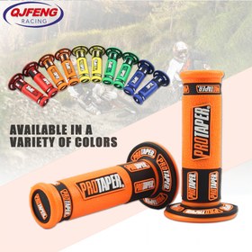 Resim Protaper Jel Kauçuk Motosiklet Direksiyon Tutacakları, 7/8" - KTM CRF EXC YZF & Kir Motosikletleri için Rahat Uyum, Dayanıklı Silikon, Çift 