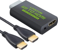 Resim LiNKFOR 3ft HDMI Kablosu/Wii - HDMI Dönüştürücü ile Wii HDMI Dönüştürücü -Ölçekler Wii Sinyali 720p ve 1080p HDMI Sinyali - Wii2HDMI 720P veya 1080P Video Dönüştürücü Adaptörü HD HDTV + 3,5 MM Ses 