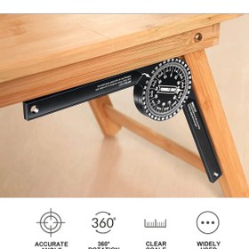 Resim SENBANG Marangoz 360 ° Gönye cetvel tezgah Testere İletki gönye İç Dış Gönye Açı Bulucu 