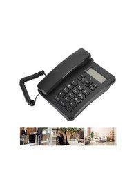 Resim Tenfowee Ev Ve Ofis Telefonu Kx-t6001cıd Siyah: Gelen Arama Tanıtımı, 16 Zil Sesi, 5 Seviye Lcd Parlaklığı, Alarma Desteği 