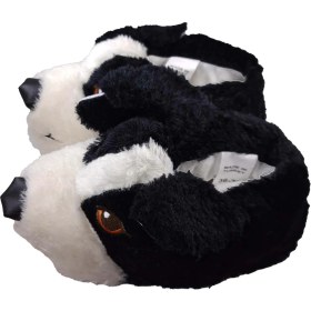 Resim Terlik Market Unisex Köpekli Hayvanlı Ev Pandufu Siyah 