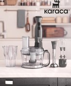 Resim Karaca Mutfak Robotu Blender Seti Karaca Multimax Pro Çok Amaçlı Doğrayıcı Çırpıcı El Blender Set Gray 