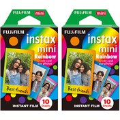 Resim Instax Mini Rainbow 10x2 Film Seti Fujifilm
