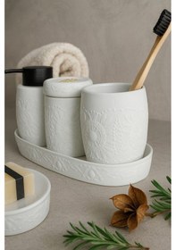 Resim Primanova Clista 5'li Banyo Seti - Beyaz Beyaz 
