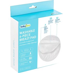 Resim Babyjem Yıkanabilir 6'lı Kumaş Göğüs Pedi 