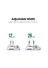 Resim Ugreen 20471 Alüminyum Notebook Macbook Dikey Masaüstü Standı 