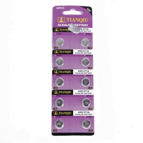 Resim Tıanqıu Ag6 Lr920/371 Alkalin 10'Lu Düğme Pil 