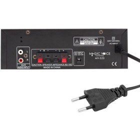 Resim MagicVoice MV-520 2X15WATT Usb/sd/bluetooth Trafosuz Anfi 