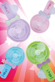 Resim Kingshark El Fanı Vantilatör Candy Manuel Basmalı Çocuk Oyuncağı Mini Vantilatör Pilsiz 