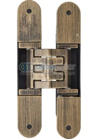 Resim Gizli Ayarlı Kapı Menteşesi Antik Bronz 160 28 Mm 