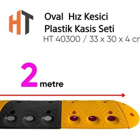 Resim Hayat Trafik Oval Hız Kesici, Plastik Kasis Seti 2 Metre 