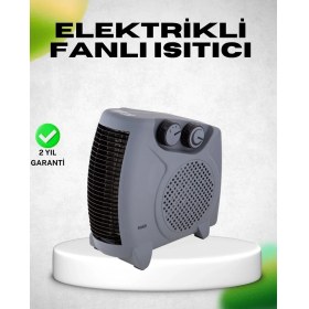 Resim Uravas Store Fanlı Elektrikli Isıtıcı Termostatlı Güvenli Yanmaz Plastik Gövde 