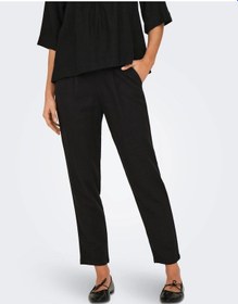 Resim Only Onlcaro-poptrash Easy Linen Kadın Pantolon 15278710 Siyah 