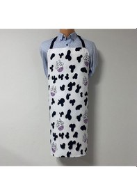 Resim Paredora Mor İnek Mutfak Önlüğü 