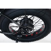 Resim Bike - S Model Elektrikli Katlanılabilir Bisiklet Kırmızı - Siyah 
