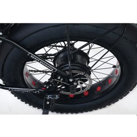 Resim Bike - S Model Elektrikli Katlanılabilir Bisiklet Kırmızı - Siyah 