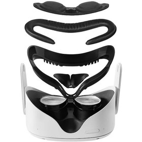 Resim Elmpaly Oculus Quest 2 Vr Lens Kılıfı Göz Maskesi Siyah Yumuşak Kaplama Ayarlanabilir 