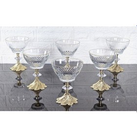 Resim Paşabahçe Serisi Infınıty Kase & Magnolıa Kase & Dondurmalık & Şekerlik Semerkand Gold Döküm Ayaklı Naturel 