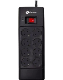 Resim Dexim Sp08dg 8port Akım Koruyucu Priz 1.5 M 