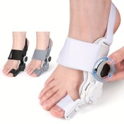 Resim Sol/Sağ Ayaklar için Nefes Alabilen, Yumuşak Kumaşa Sahip ve Ergonomik Tasarımlı Ayarlanabilir Parmak Destek - 24/7 Kullanım, Rahat Ayak Hizalama Yardımı, Sevgililer Günü, Babalar Günü, Anneler Günü İçin Romantik Hediye, Güvenli Kayış Tasarım 