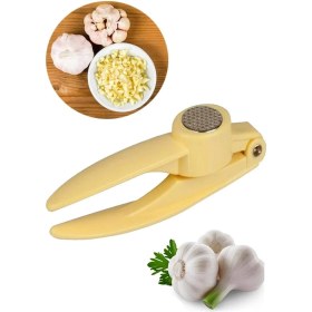Resim Pratik Kolay Yıkanabilir Sarımsak Ezme Aparatı Sarımsak Ezici Pres 
