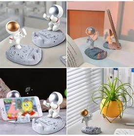 Resim Mini Astronot Model Telefon Ve Tablet Tutucu Standı 5545 Çok Renkli 